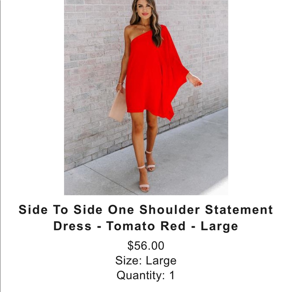 Brand new, red dress